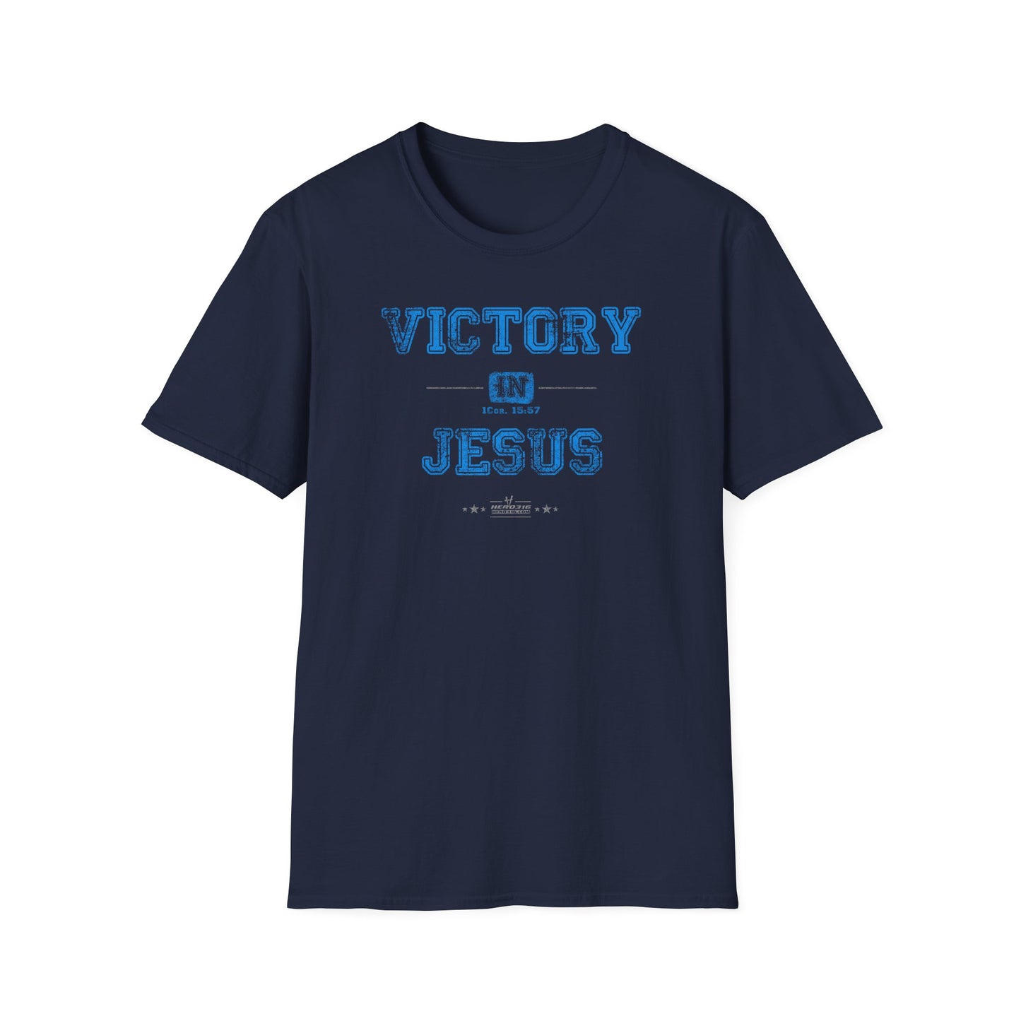 Hero316: "Victory In Jesus" - Unisex Softstyle Tee