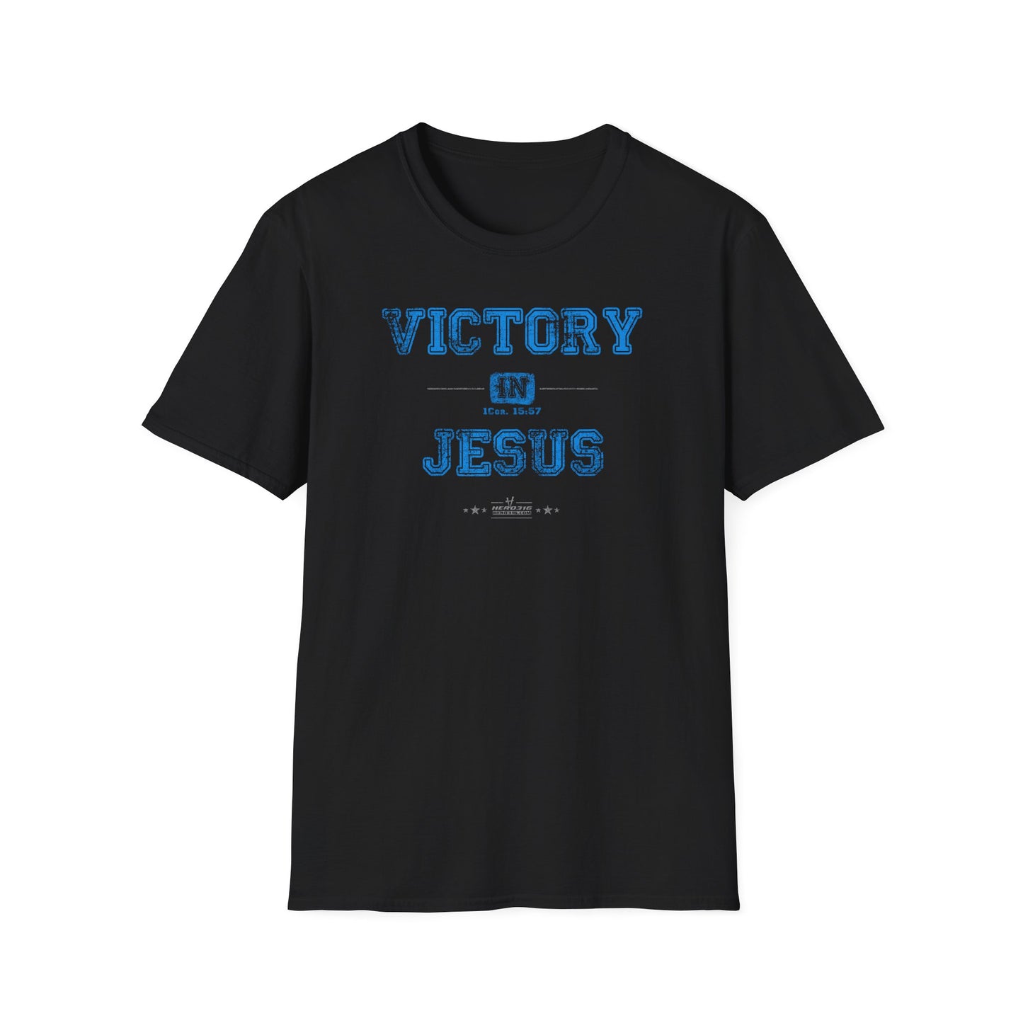 Hero316: "Victory In Jesus" - Unisex Softstyle Tee