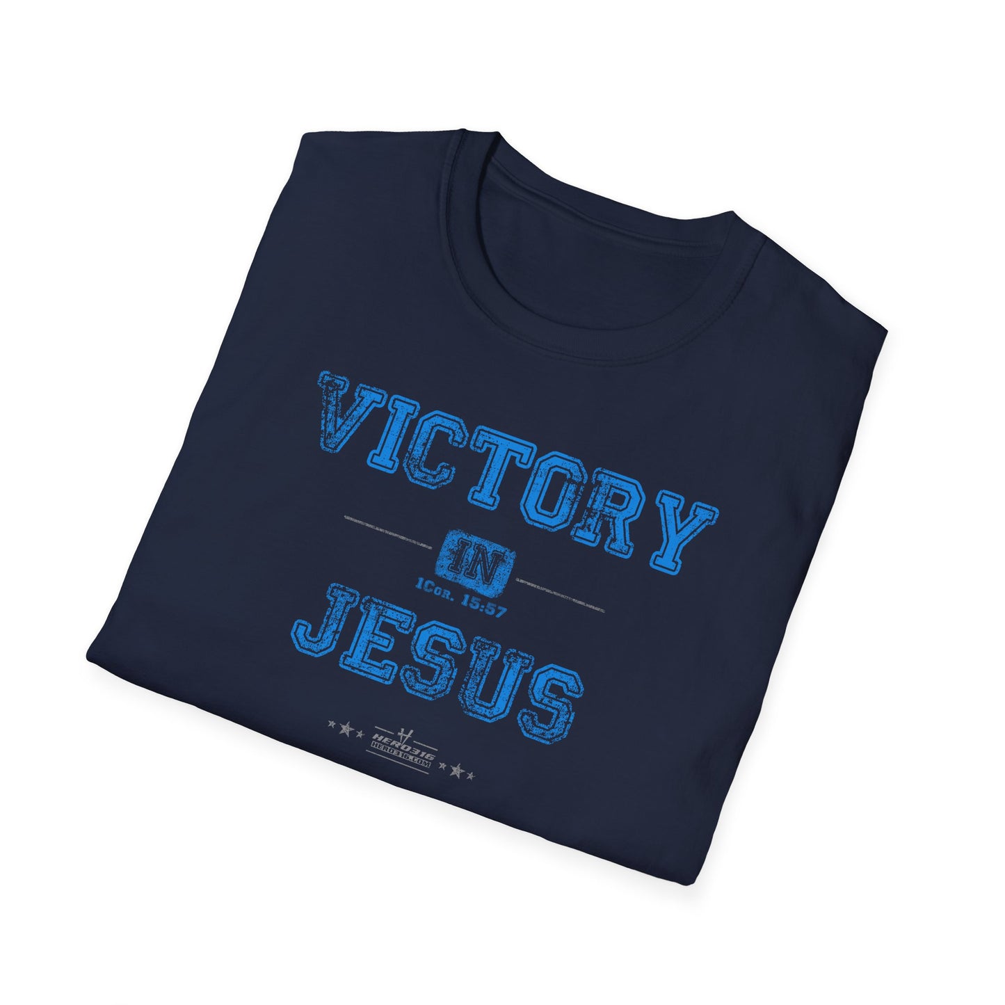 Hero316: "Victory In Jesus" - Unisex Softstyle Tee